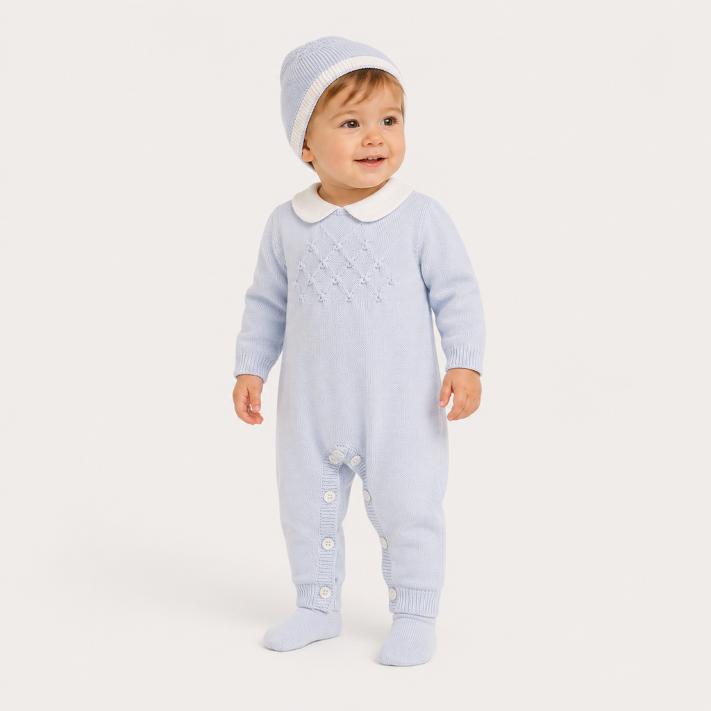 Set 3 pz azzurro in filo