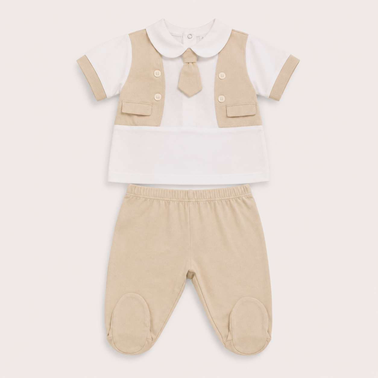 Clinico 2pz bianco beige