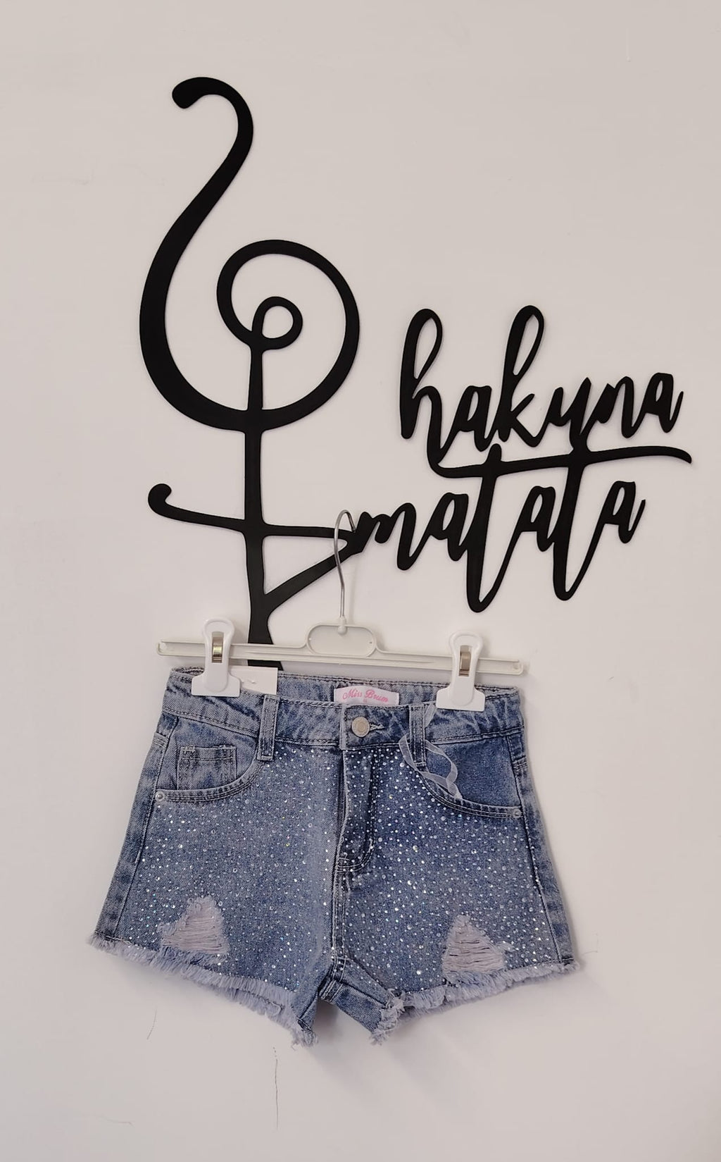 JEANS CORTO BRILLANTINATO