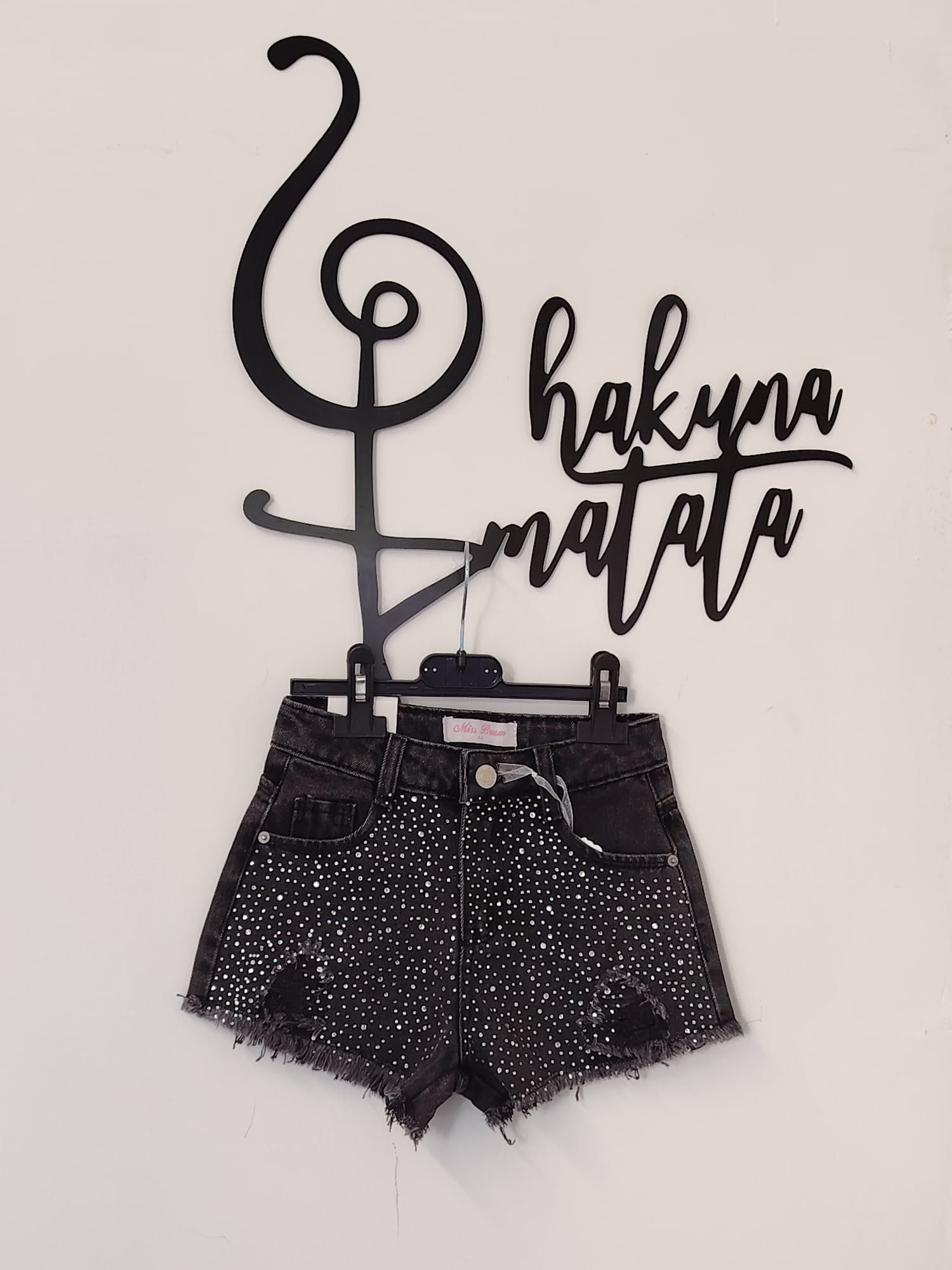 JEANS CORTO BRILLANTINATO