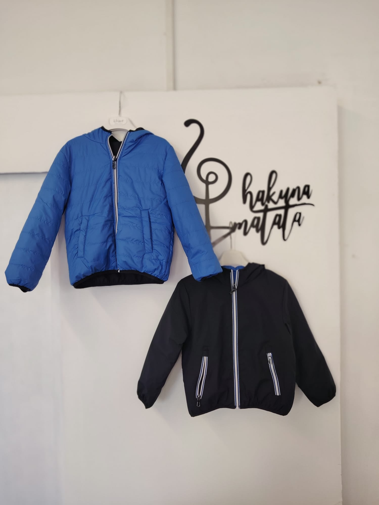 PIUMINO BAMBINO DOUBLE FACE BLU SCURO/BLU ELETTRICO