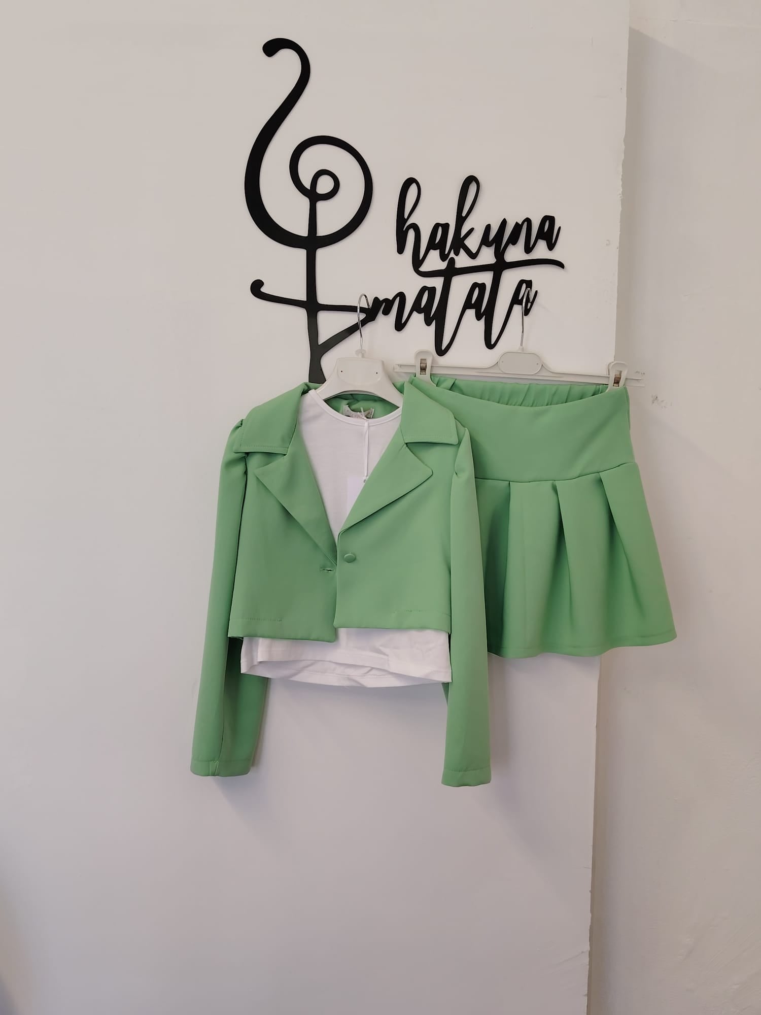 TAILLEUR TRE PZ VERDE MELA