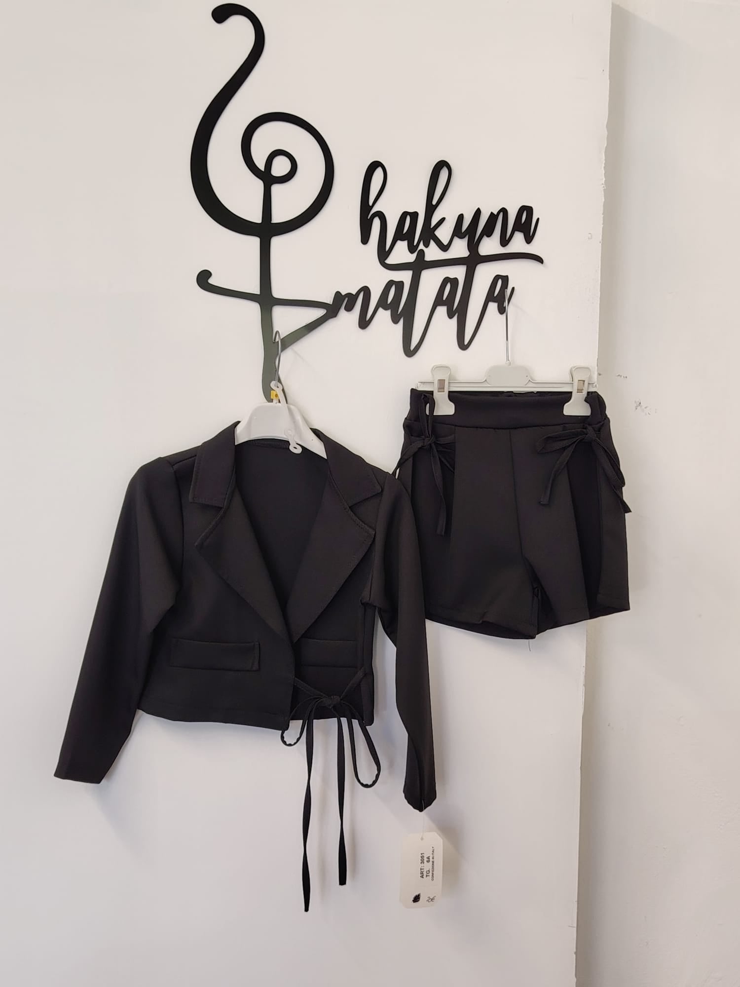 TAILLEUR FIOCCO DUE PZ NERO