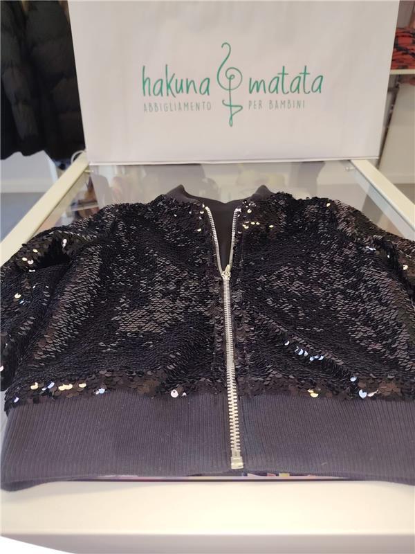 Giacca paillette nero