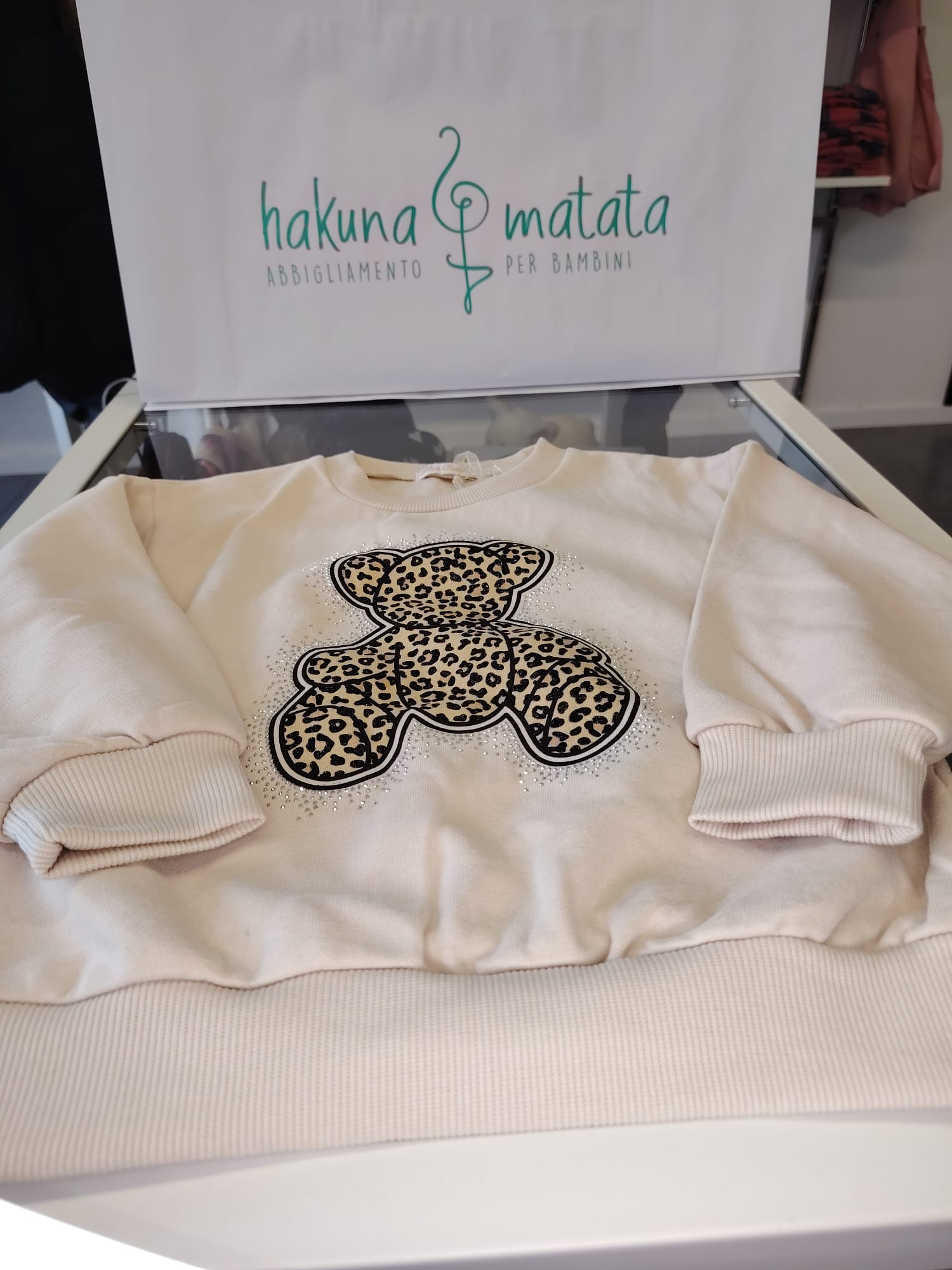 Felpa teddy beige