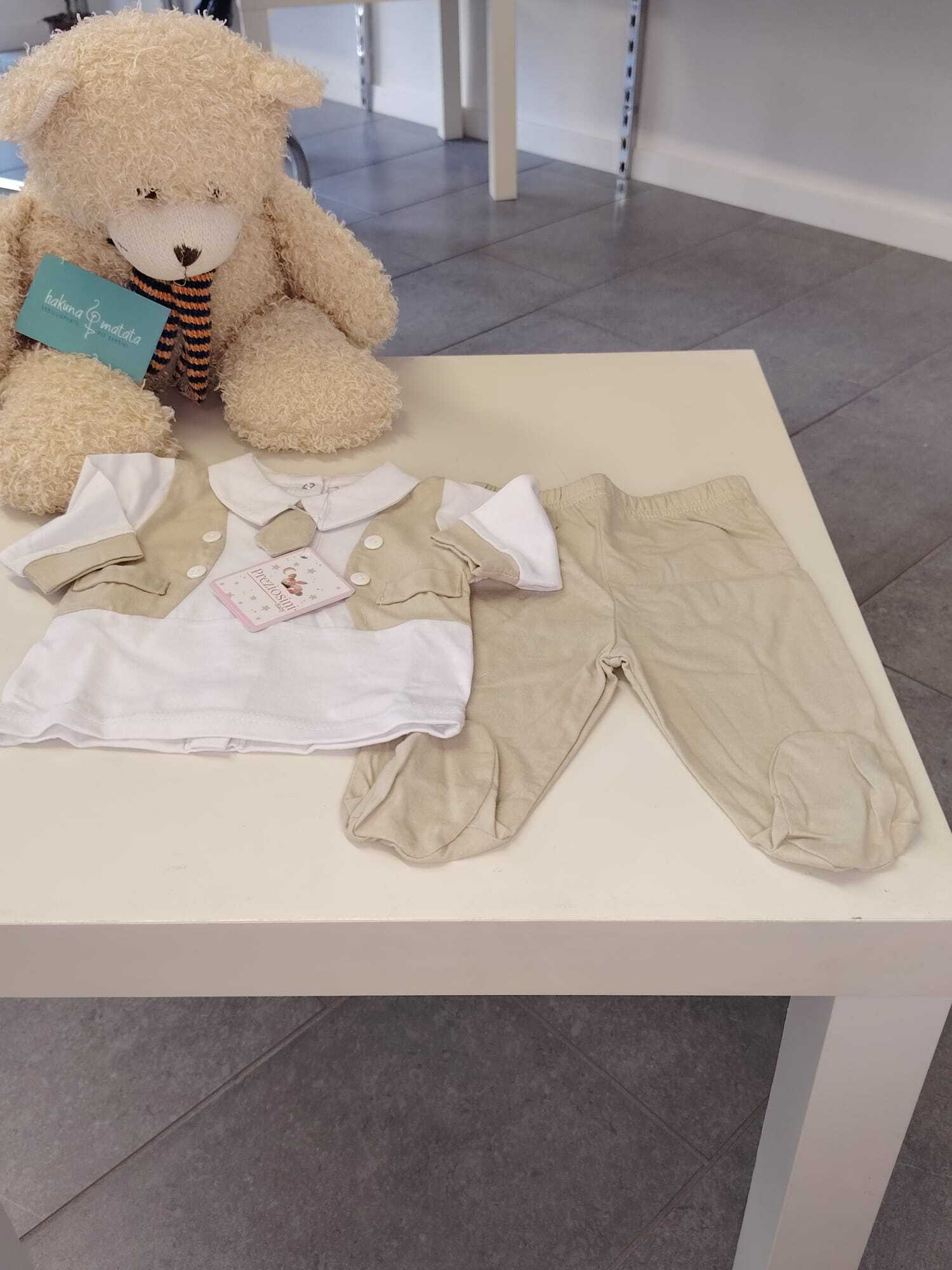 Clinico 2pz bianco beige