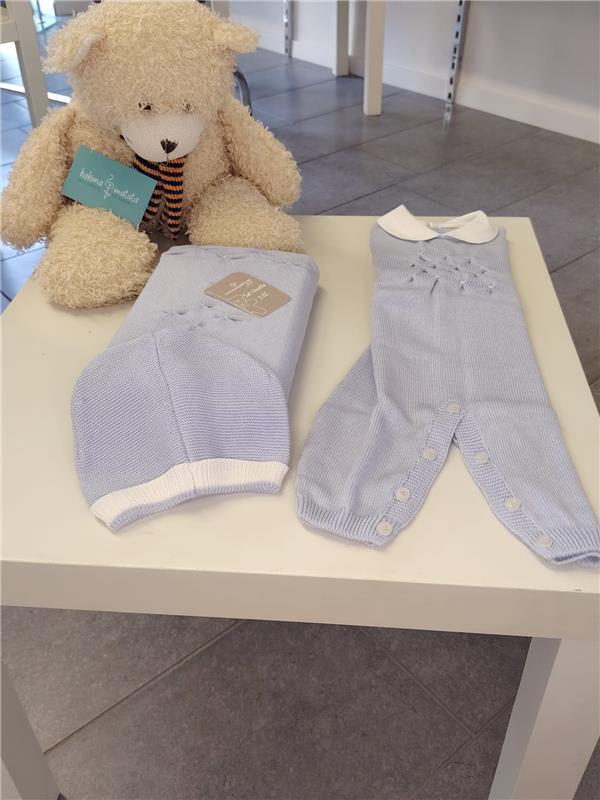 Set 3 pz azzurro in filo