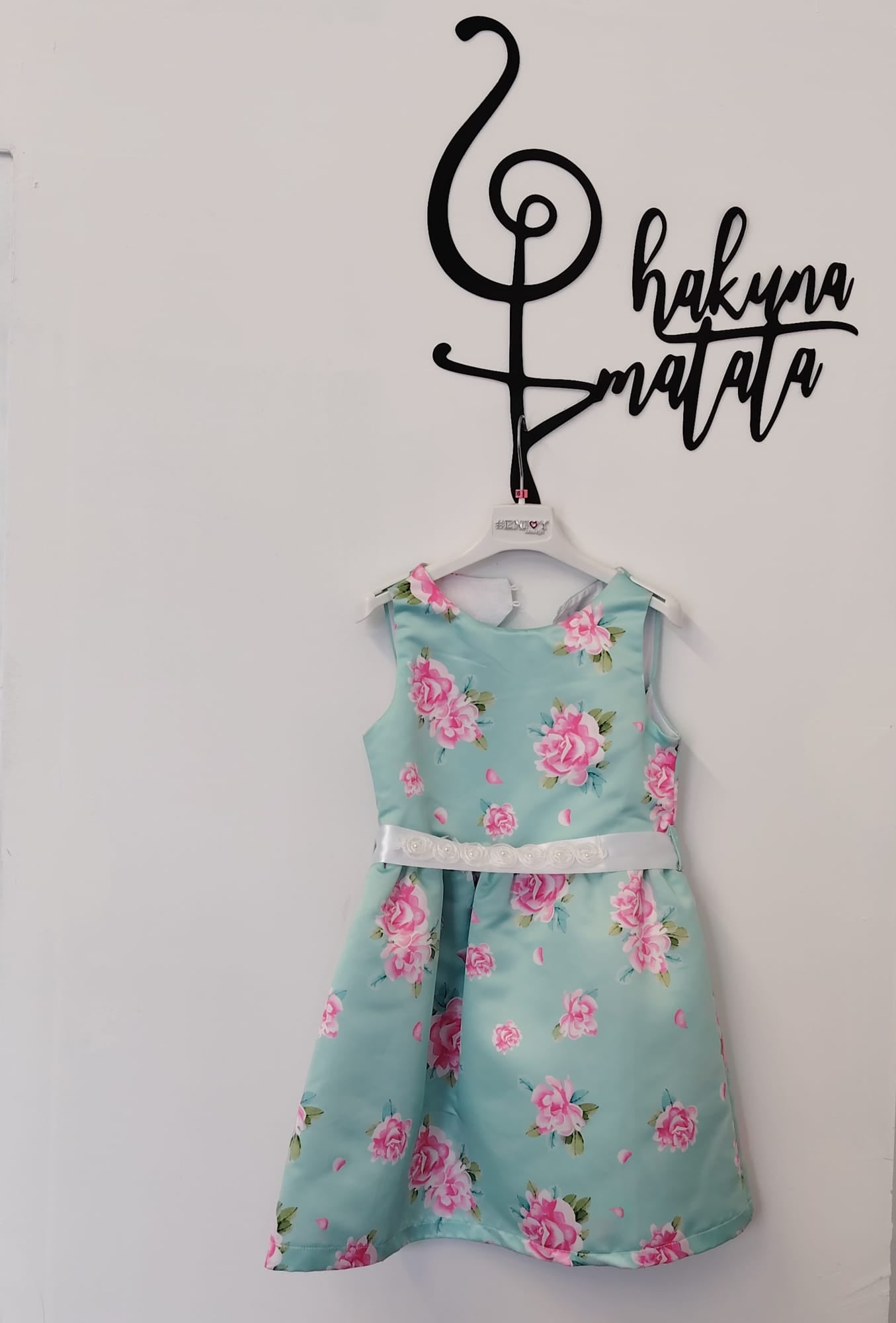 VESTITO A FIORI AZZURRO