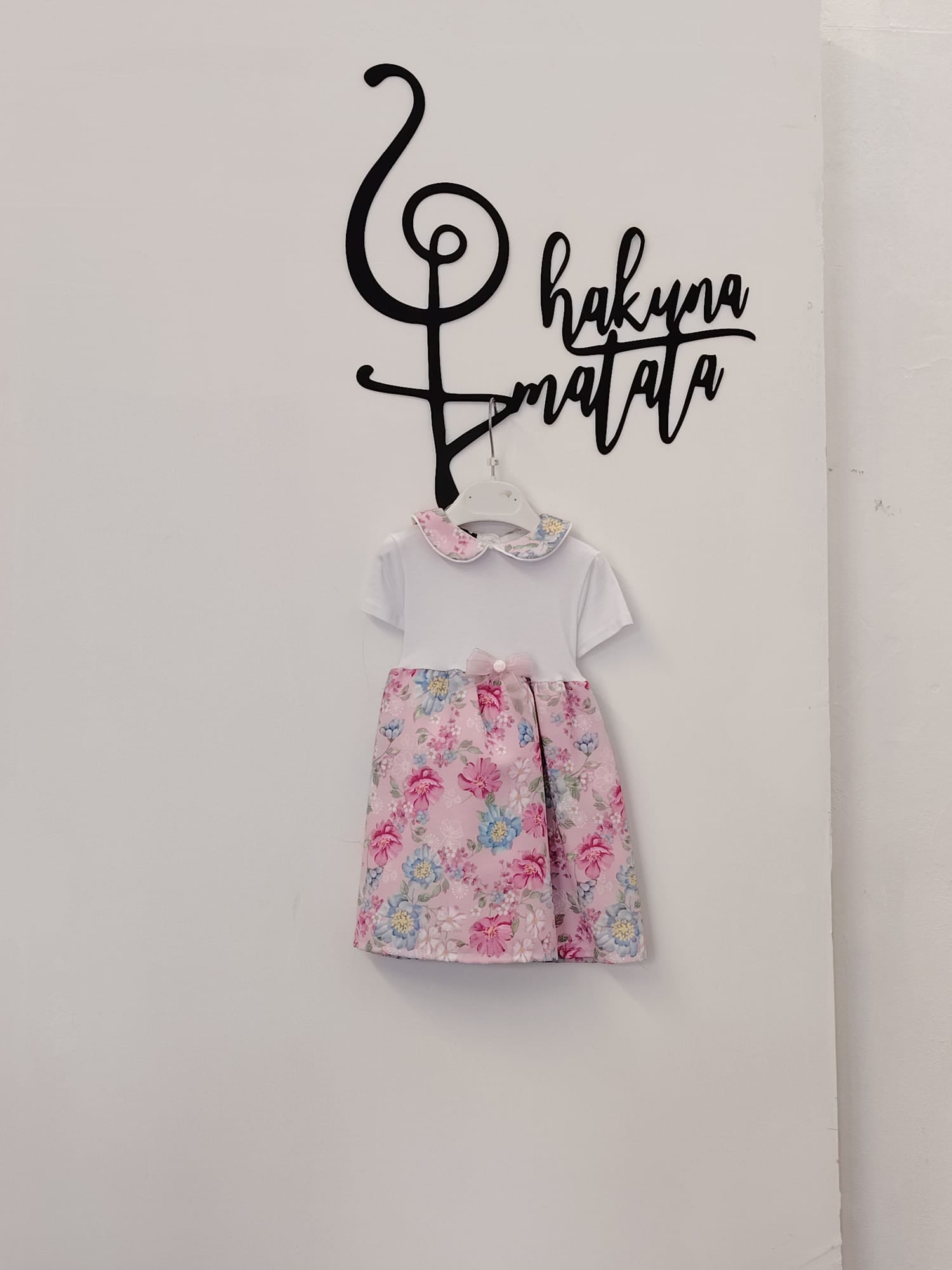 VESTITO A FIORI ROSA