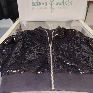 Giacca paillette nero