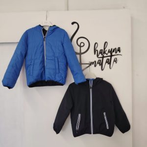 PIUMINO BAMBINO DOUBLE FACE BLU SCURO/BLU ELETTRICO