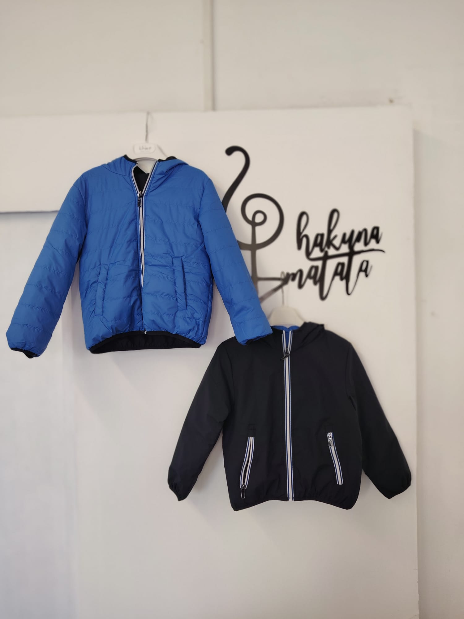 PIUMINO BAMBINO DOUBLE FACE BLU SCURO/BLU ELETTRICO