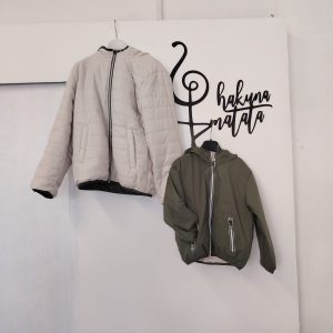 PIUMINO DOUBLE FACE VERDE MILITARE