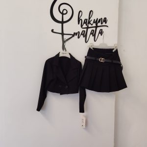 TAILLEUR PLISSET NERO