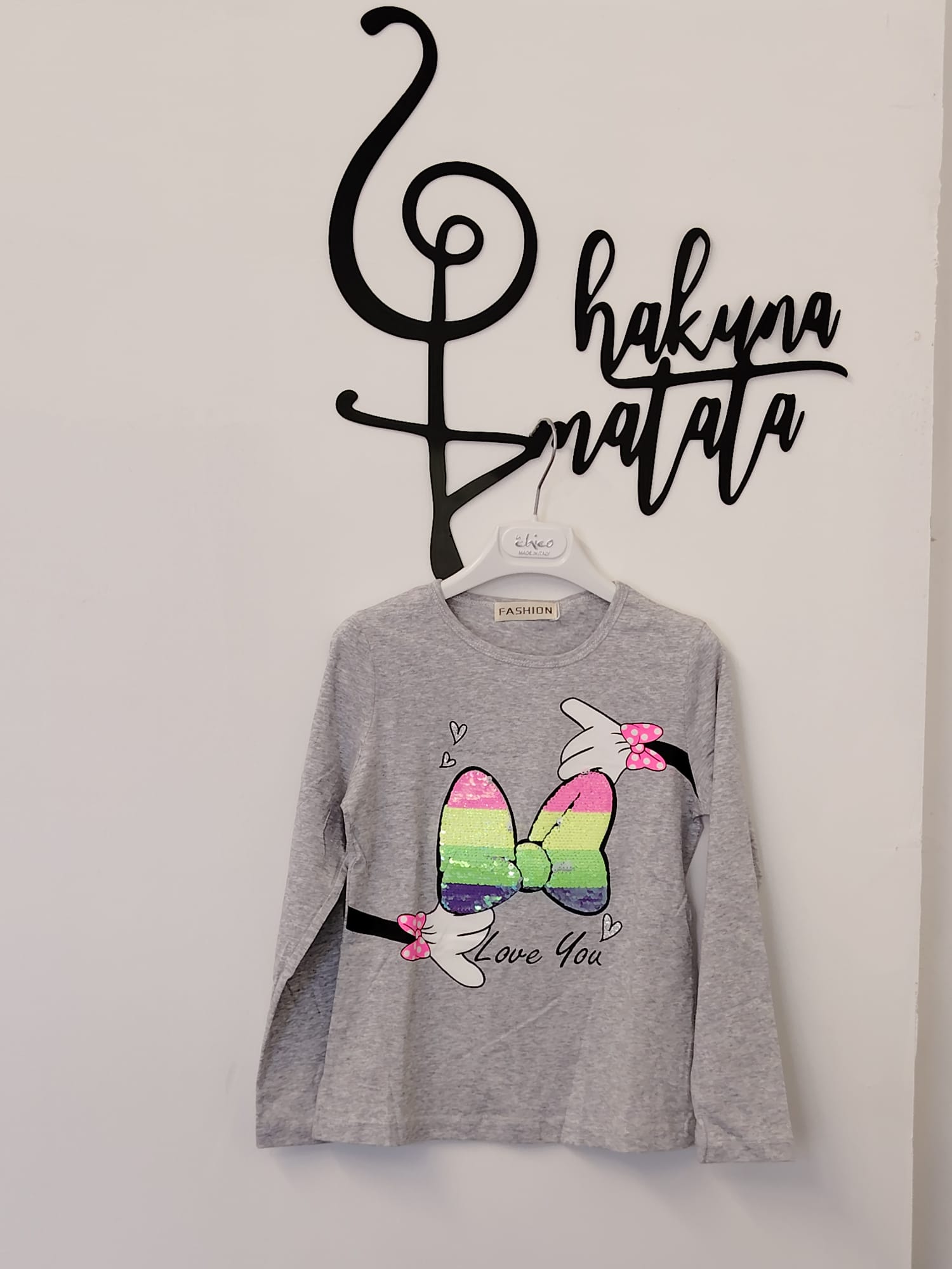 MAGLIA FIOCCO GRIGIA