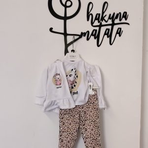 TUTA TRE PEZZI DALMATA BIANCO