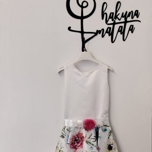 VESTITO BIANCO A FIORI