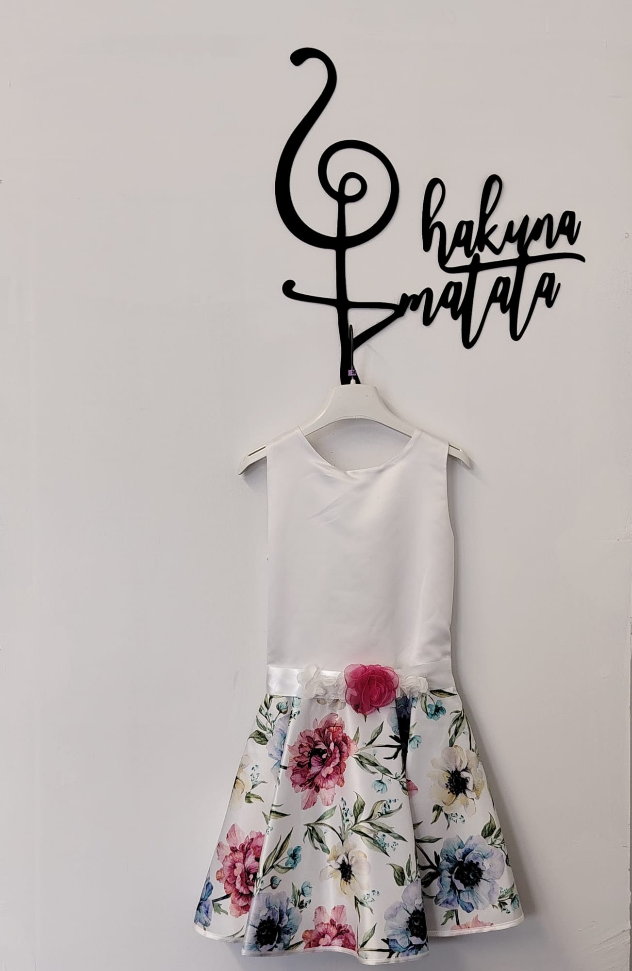 VESTITO BIANCO A FIORI